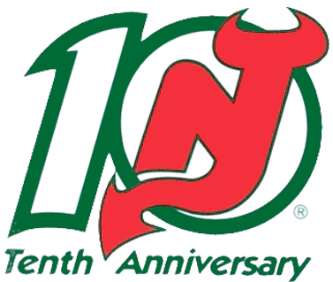 New Jersey Devils 1991 92 Anniversary Logo iron on paper